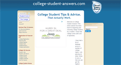 Desktop Screenshot of college-student-answers.com
